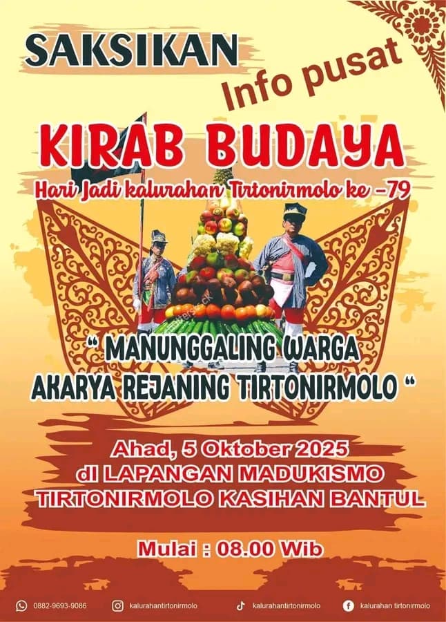 KIRAB BUDAYA KALURAHAN TIRTONIRMOLO