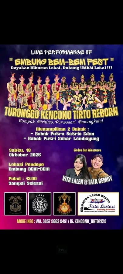 TURONGGO KENCONO TIRTO REBORN
